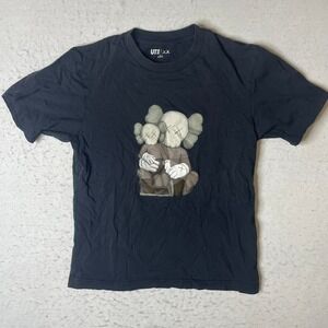 UNIQLO KAWS UT Graphic T Shirt Black Short Sleeve Mens Size S